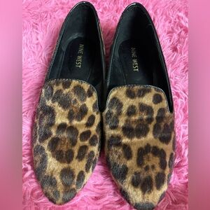 Nine West Leopard Print Loafers
